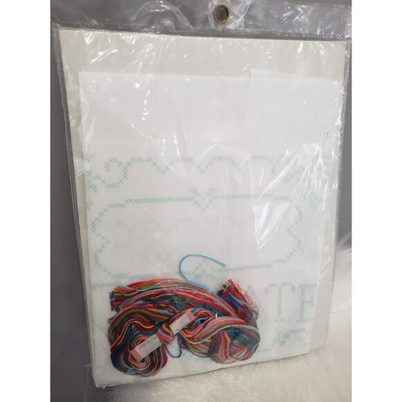 Vintage Bucilla Stitchery Cross Stitch Kit Sampler PRIVATE BAR Mancave Brew Beer - Picture 5 of 7